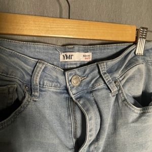 YMI High-Rise Skater Light Blue Denim Jeans